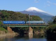 懐古 富士山とブルートレイン