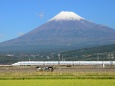 富士山と700系新幹線