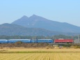 筑波山とEF81ブルートレイン