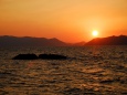 八代海に沈む夕陽