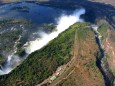 ビクトリアの滝・ジンバブエ上空