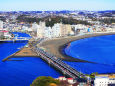 江ノ島大橋と片瀬海岸