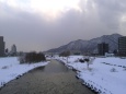 雪景 豊平川