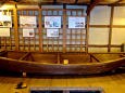 古民家に保存されている作業舟