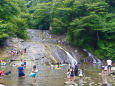 夏の養老渓谷・粟又の滝