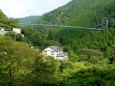 山のつり橋