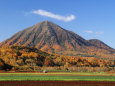 深秋の尻別岳