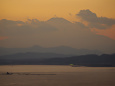 江ノ島から富士夕景