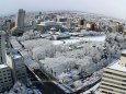 雪の富山城