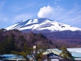 軽井沢 千ヶ滝温泉からの浅間山