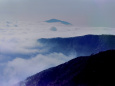 雲海の中の大山