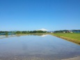 水鏡の鳥海山