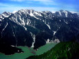 黒部湖と立山・剱岳