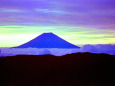 荒川小屋からの夜明の富士山