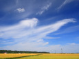 白雲舞う初秋の大空