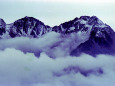 涸沢岳と北穂高岳(右)～1974年