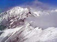 新雪の唐松岳