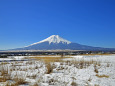 雪原から富士山
