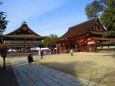 京都八坂神社・拝殿と本殿