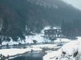 冬の足羽川と第七鉄橋