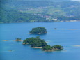 いろは島の向こうに大浦棚田