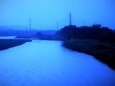 朝の多摩川
