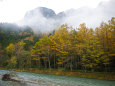 上高地 朝の風景