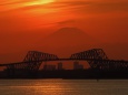 富士山とゲートブリッジのコラボ
