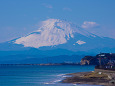 鎌倉から望む富士山