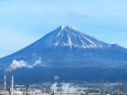 車窓から見た富士山