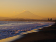 富士山が茜色に染まる時