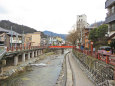 湯村温泉の町並み 冬2