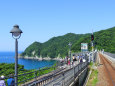 余部鉄橋「空の駅」から日本海2