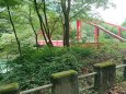 梓川を跨ぐ赤い大橋
