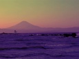 森戸海岸の富士山