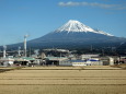 車窓から見た富士山