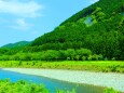 新緑の清流銚子川