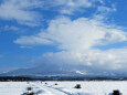 雲のかかる大山 雪景色3