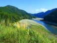 秋の気配の熊野川