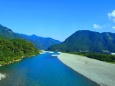 初秋の熊野川