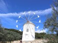 オリーブとギリシャ風車