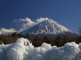 氷瀑の富士