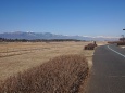 松本空港と白馬連峰