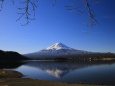 河口湖の逆さ富士