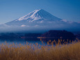 河口湖からの富士山