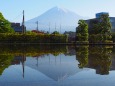 世界遺産センターから望む富士山