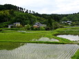 田植えが終わった山里