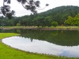 秋の毛越寺庭園