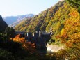 秋の宇奈月ダム