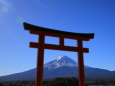 鳥居の中に富士山